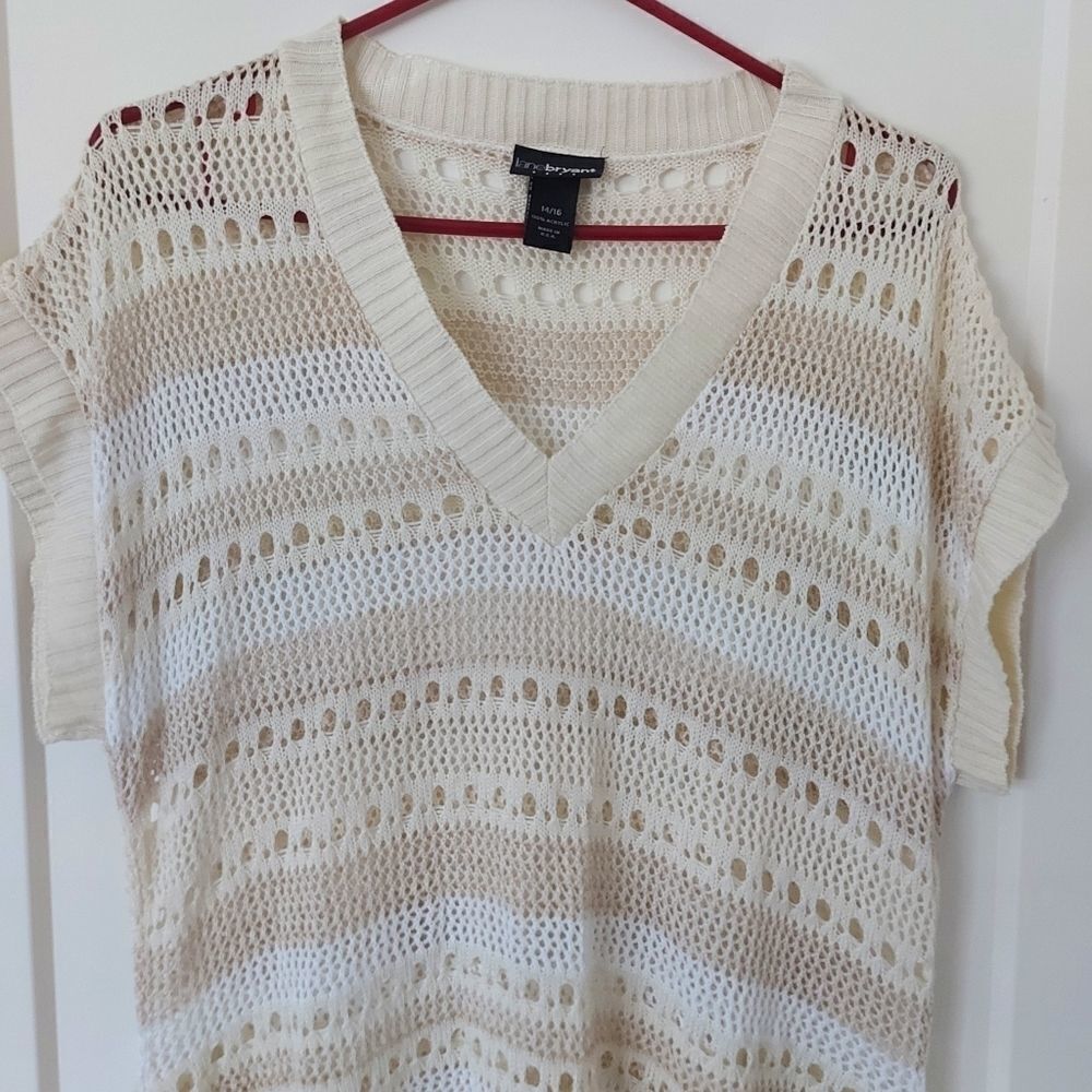 LANE Bryant knitted short sleeve sweater - Picture 2 of 7